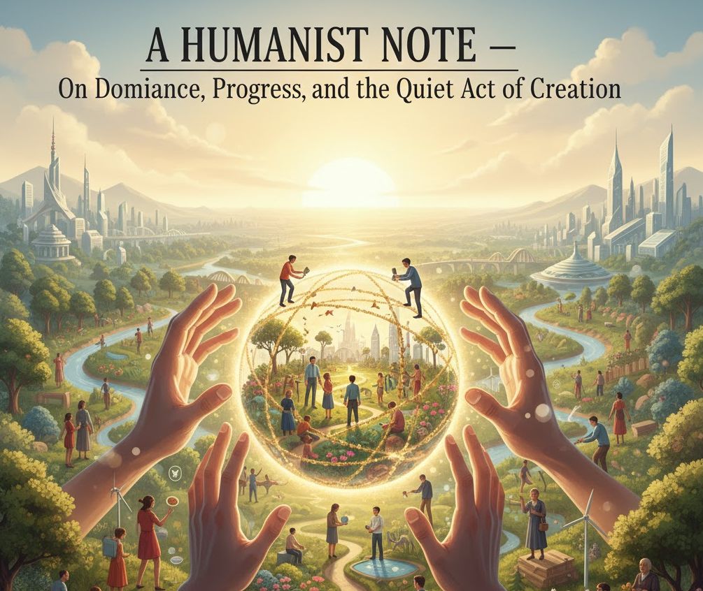 Hummanist Rules A Humanist Note – On Dominance, Progress, and the Quiet Act of Creation